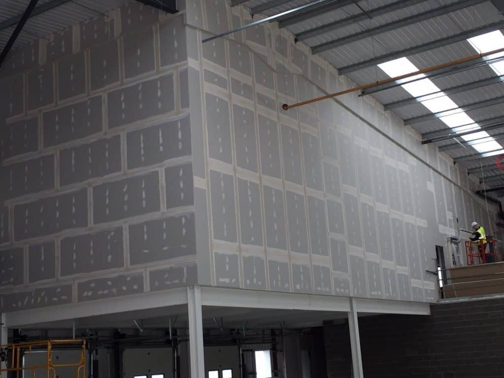 tape and jointing wall