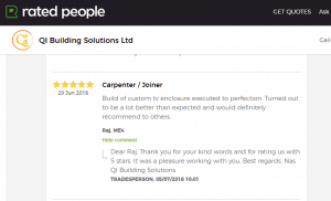 QI Building Solutions review on Rated People